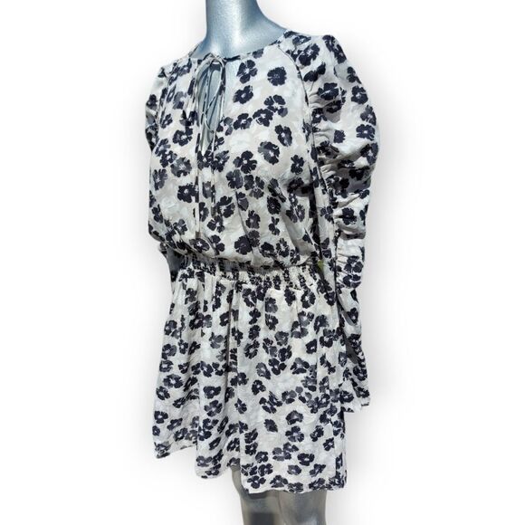 Ted Baker White Black Felici Dress Size 4 - Picture 5 of 16